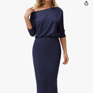 Brand New Grace Karin Navy Blue dress. Size XL